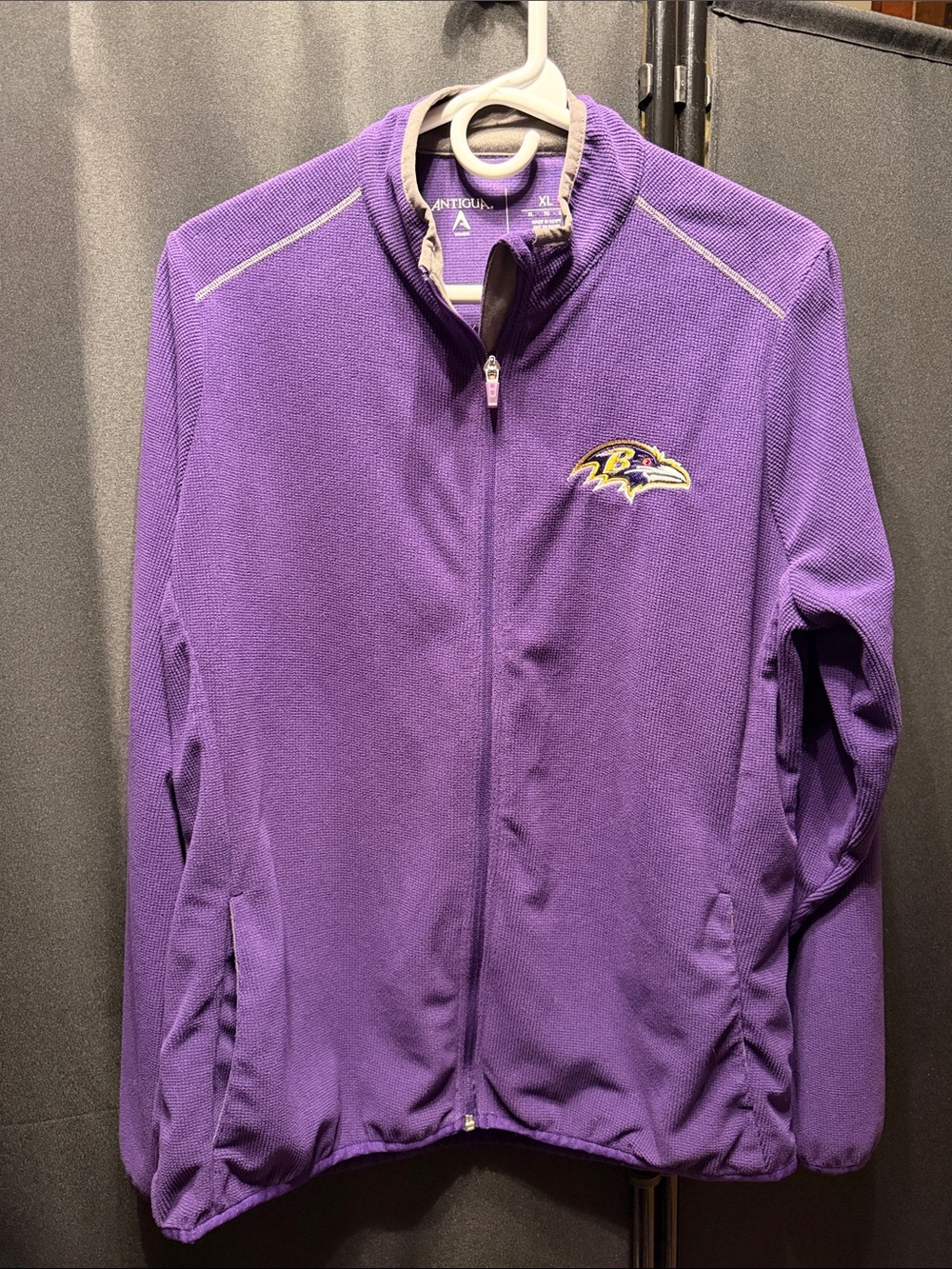 Antigua Purple Baltimore Ravens Full-Zip Jacket